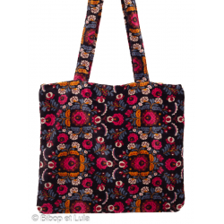 Sac cabas velours chandra - Bibop et Lula