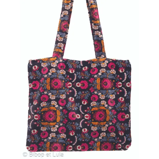 Sac cabas velours chandra