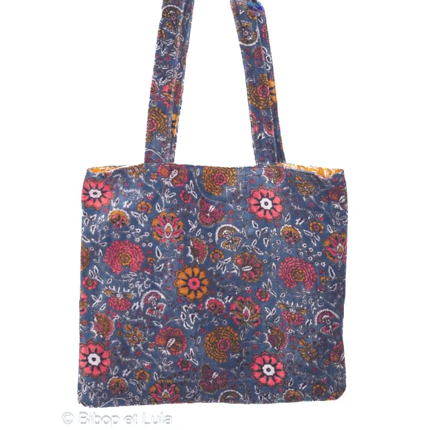 Sac cabas velours Isana