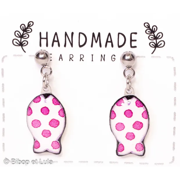 Boucles d'oreilles clous, Poissons