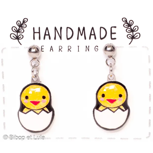 Boucles d'oreilles clous, Poussins