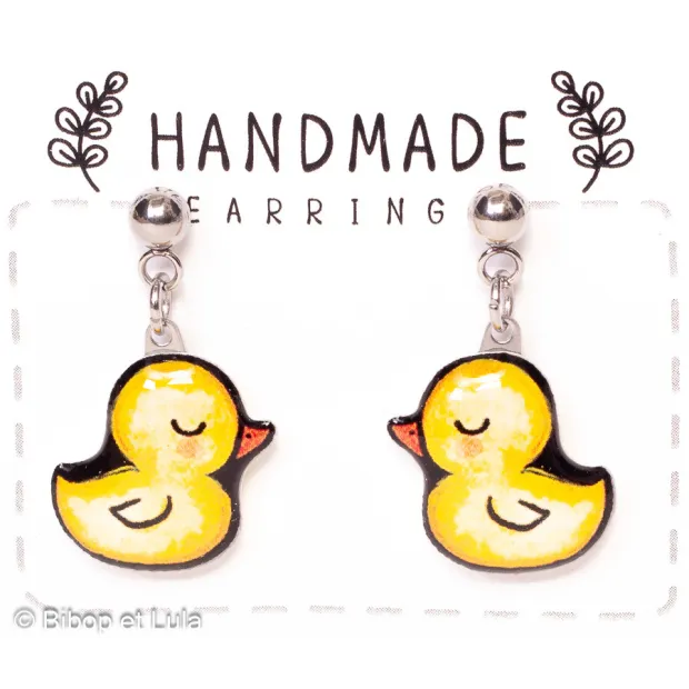 Boucles d'oreilles clous, Canetons