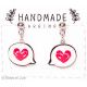 Boucles d'oreilles clous, Love you - Bibop et Lula