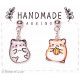 Boucles d'oreilles clous dépareillées, Hamsters - Bibop et Lula