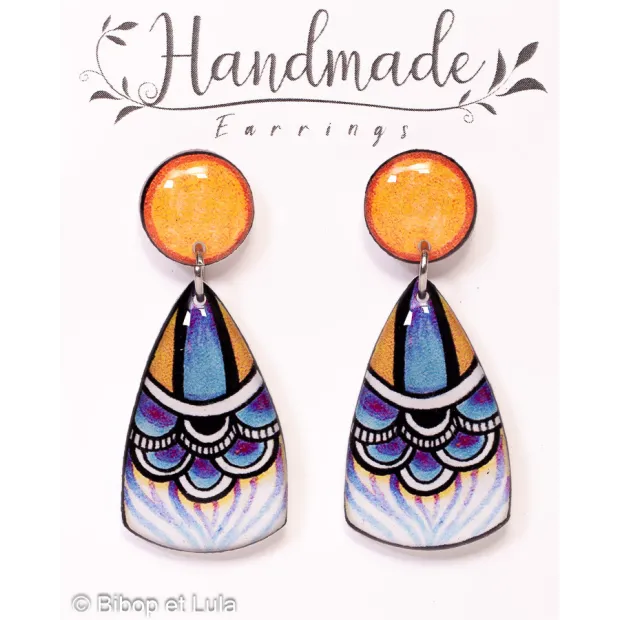 Boucles d'oreilles clous pendantes , Nagoya