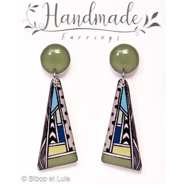 Boucles d'oreilles clous pendantes , Toronto