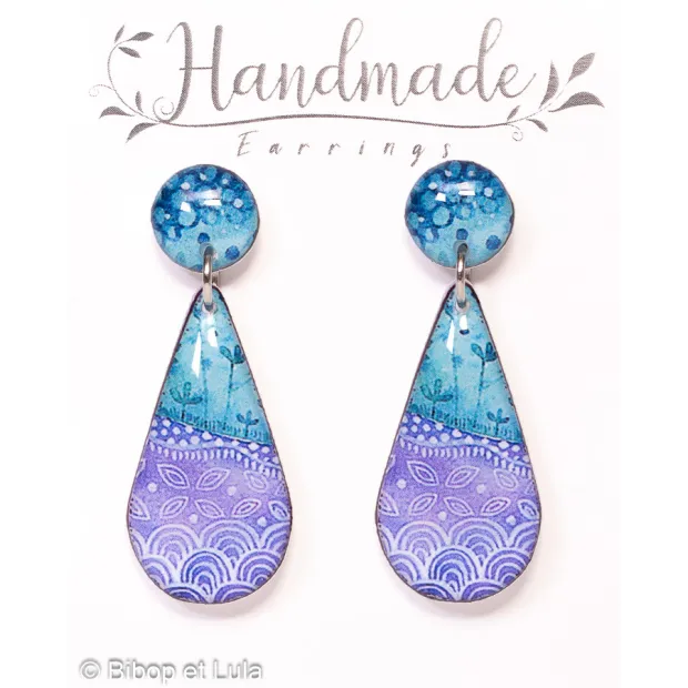 Boucles d'oreilles clous pendantes , Sydney