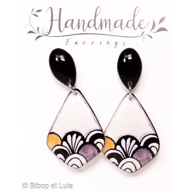 Boucles d'oreilles clous pendantes , Helsinki