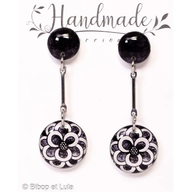 Boucles d'oreilles clous pendantes , Hanoi