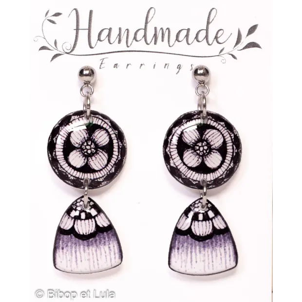 Boucles d'oreilles clous pendantes , Tokyo
