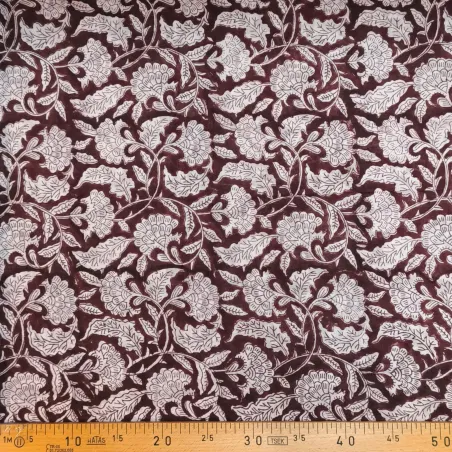 Tissu block print indien Siliguri