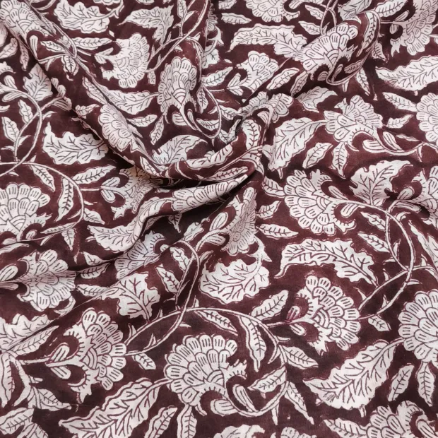 Tissu block print indien Siliguri