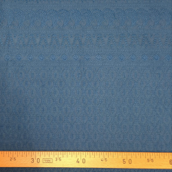 Tissu brodé bleu - Bibop et Lula