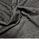 Tissu brodé Rayé Noir - Bibop et Lula