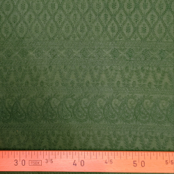 Tissu brodé Vert Sapin - Bibop et Lula