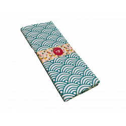 Coupon tissu 1 mètre Nami bleu - Bibop et Lula