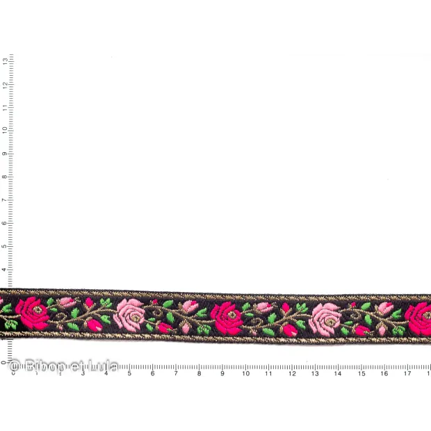 Galon brodé Fleurs 12