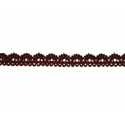 Dentelle guipure prune - Bibop et Lula