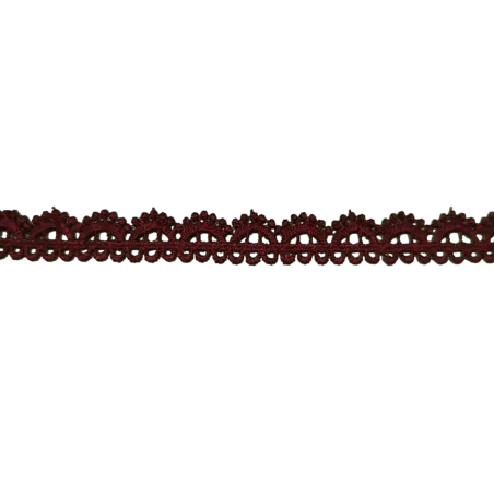 Dentelle guipure prune