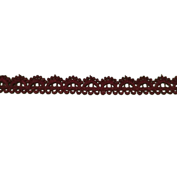 Dentelle guipure prune