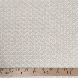 Tissu brodé blanc cassé 2 - Bibop et Lula