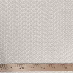 Tissu brodé blanc cassé 2 - Bibop et Lula
