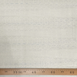 Tissu brodé blanc cassé 3 - Bibop et Lula