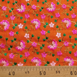 Tissu indien Bollywood brodé de sequins Naklak - Bibop et Lula