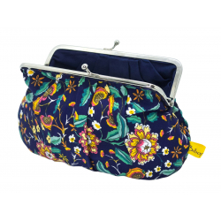 Grand porte-monnaie rétro Indigo Bloom - Bibop et Lula