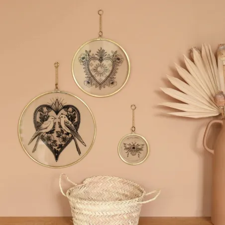 Ex-voto en verre personnalisé Birdies