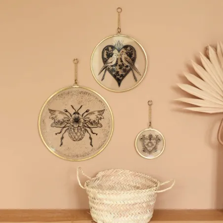 Ex-voto en verre personnalisé Birdies