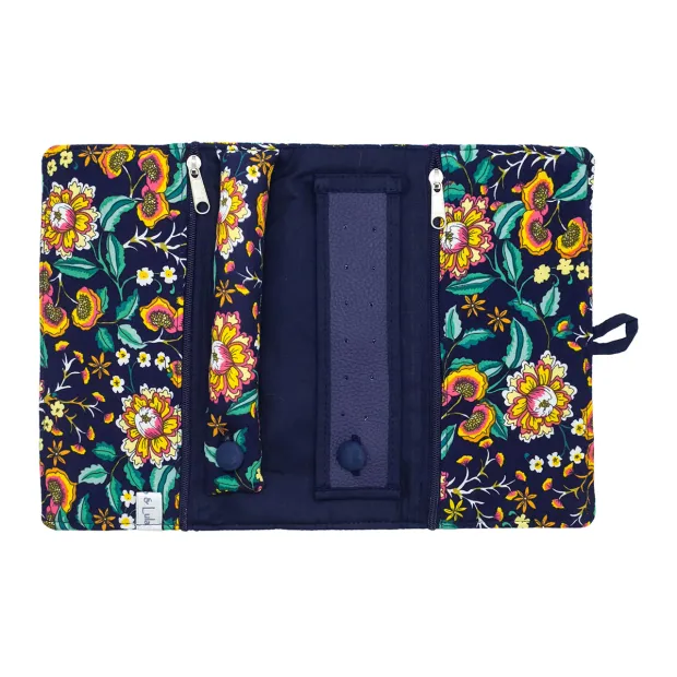 Trousse à bijoux de voyage Indigo Bloom