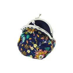 Petit porte-monnaie bourse rétro Indigo blossom - Bibop et Lula