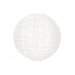 Lampion tissu boule japonaise rond Dentelle - Bibop et Lula
