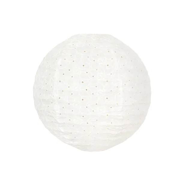 Lampion tissu boule japonaise rond Dentelle