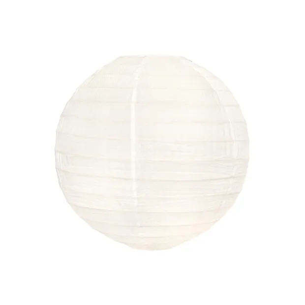 Lampion tissu boule japonaise rond Neige