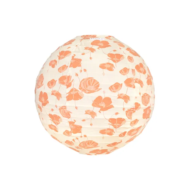 Lampion tissu boule japonaise rond Pavolia
