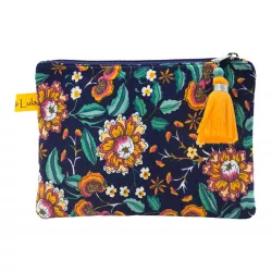 Petite pochette Indigo bloom - Bibop et Lula