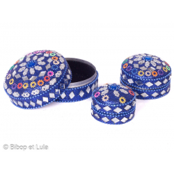 Ecrin boite paillette Bleu - Bibop et Lula