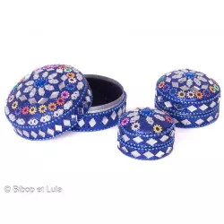 Ecrin boite paillette Bleu - Bibop et Lula