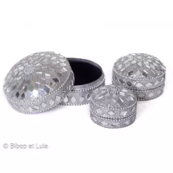 Ecrin boite miroirs Argenté - Bibop et Lula