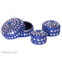 Ecrin boite miroirs Bleu - Bibop et Lula