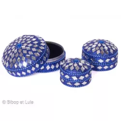 Ecrin boite miroirs Bleu - Bibop et Lula
