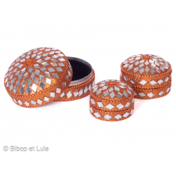 Ecrin boite miroirs Orange - Bibop et Lula