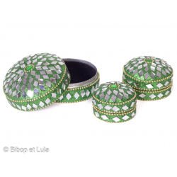 Ecrin boite miroirs Vert - Bibop et Lula