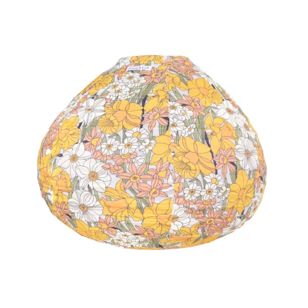 Lampion tissu boule japonaise goutte Mimosa