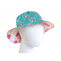 Chapeau coton réversible enfant Ines - Bibop et Lula