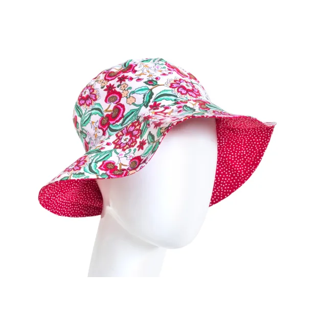Chapeau coton réversible enfant Bianca