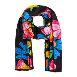 Le chèche dentelle Goa black - Bibop et Lula