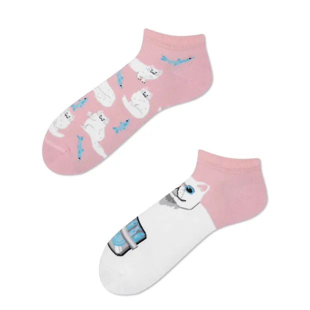 Socquettes White Cat